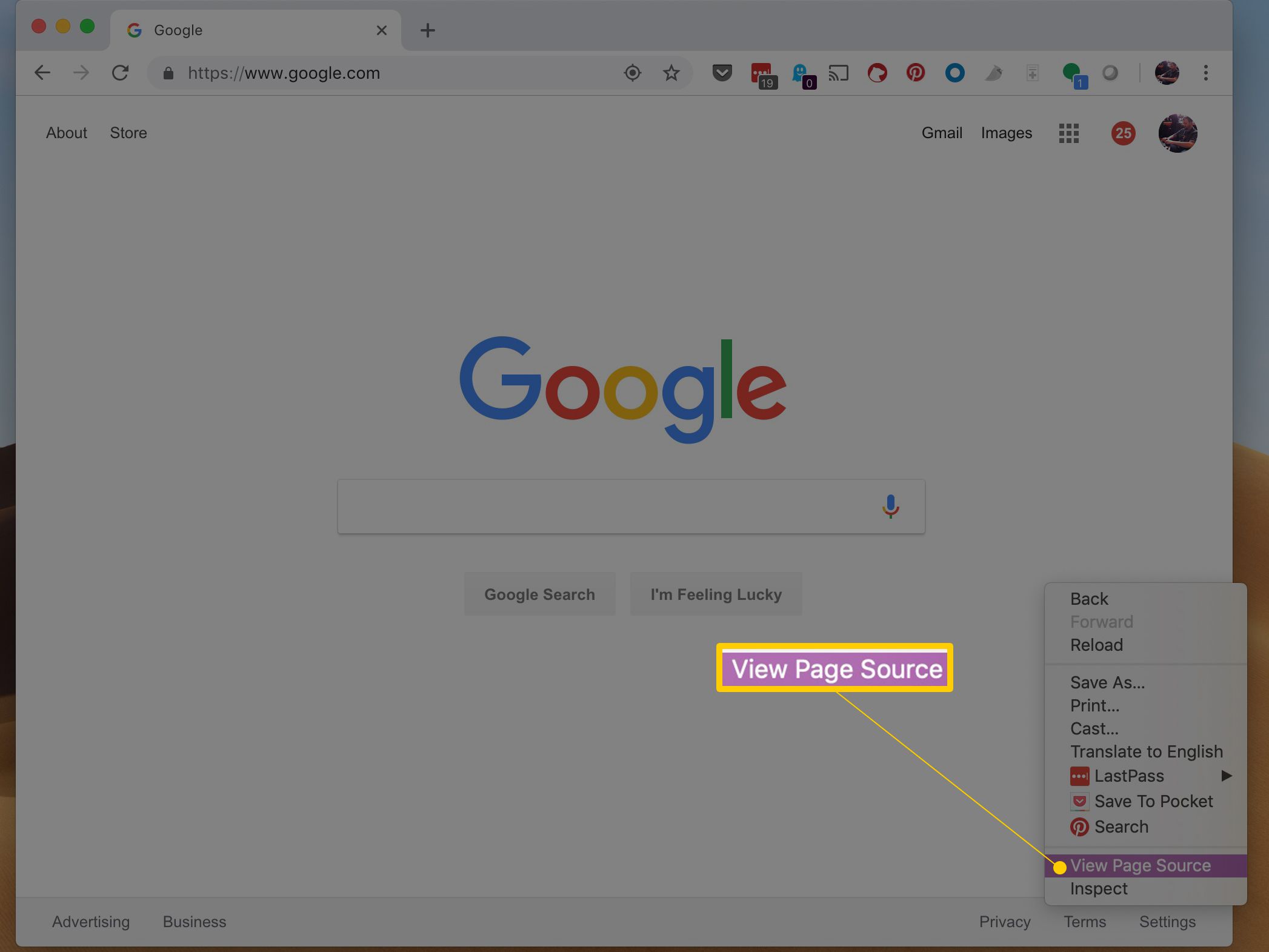 how key for open debugger mac google chrome
